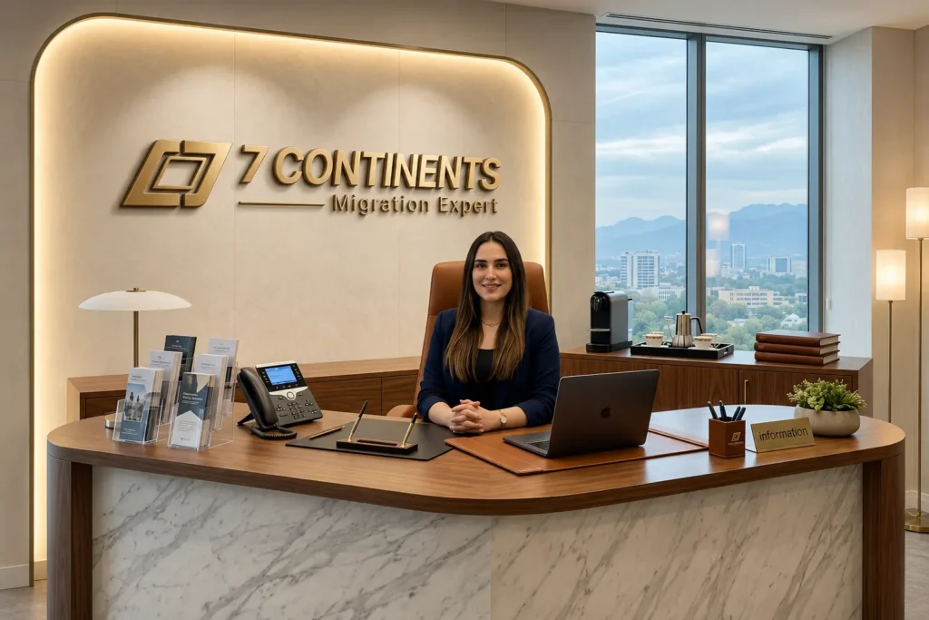 7 Continent Visa Consultancy Reception